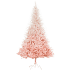 6ft Unlit Spruce Artificial Christmas Tree With Realistic Branches And 800 Tips, Pink