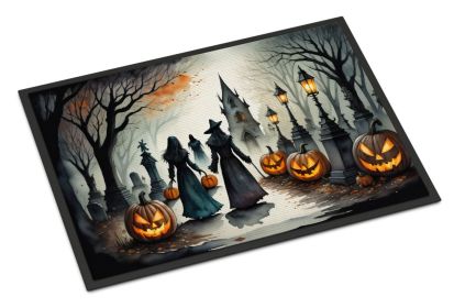 NEW Vampires Spooky Halloween Doormat Front Door Mat Indoor Outdoor Rugs for Entryway, Non Slip Washable Low Pile, 18H X 27W