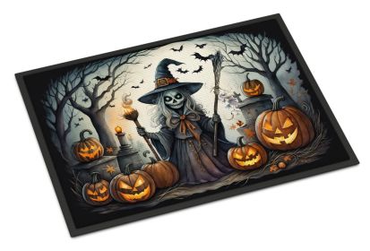 NEW Witch Spooky Halloween Doormat Front Door Mat Indoor Outdoor Rugs for Entryway, Non Slip Washable Low Pile, 18H X 27W