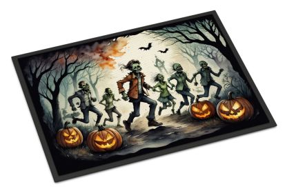 NEW Zombies Spooky Halloween Doormat Front Door Mat Indoor Outdoor Rugs for Entryway, Non Slip Washable Low Pile, 18H X 27W