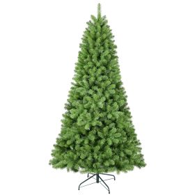 Artificial Tree, White Flocked Pine Premium Christmas Tree, Lifelike PE&PVC Mixed Tips (Option: 9ft)